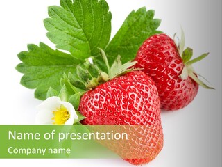 Healthy Natural Berry PowerPoint Template