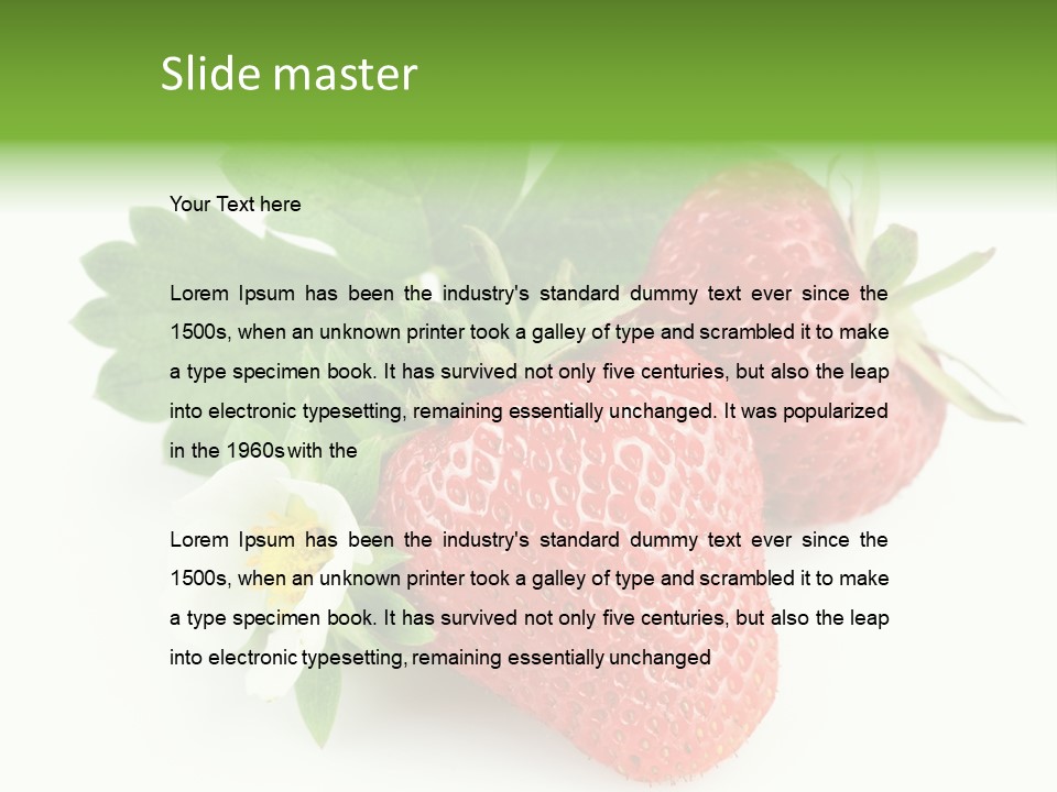 Healthy Natural Berry PowerPoint Template