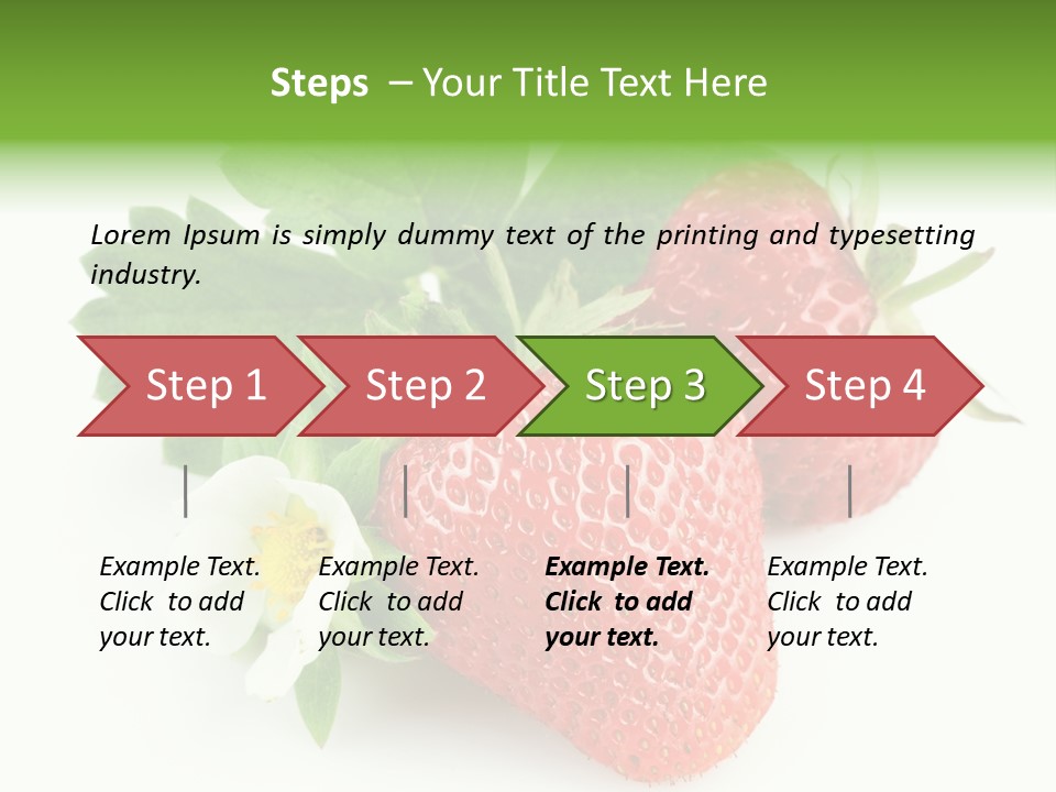 Healthy Natural Berry PowerPoint Template