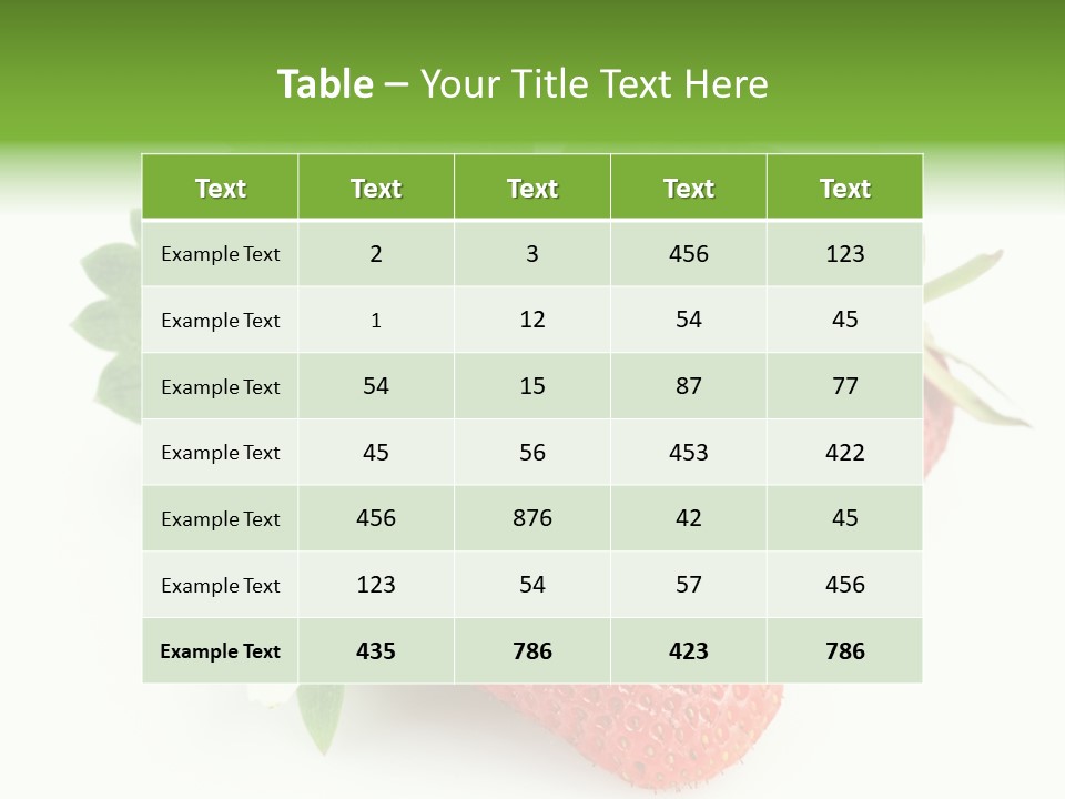 Healthy Natural Berry PowerPoint Template