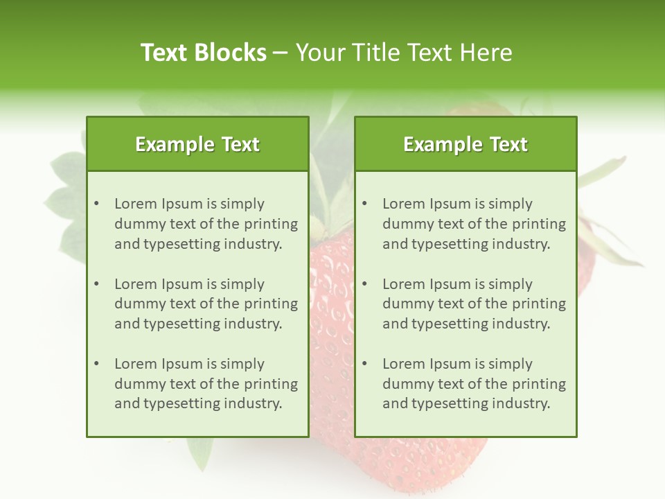 Healthy Natural Berry PowerPoint Template