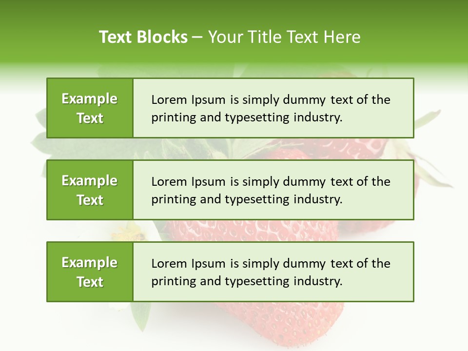 Healthy Natural Berry PowerPoint Template
