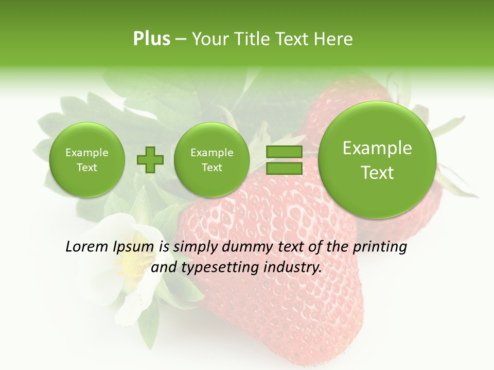 Healthy Natural Berry PowerPoint Template