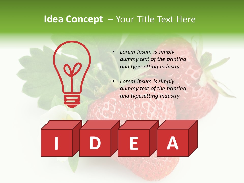 Healthy Natural Berry PowerPoint Template
