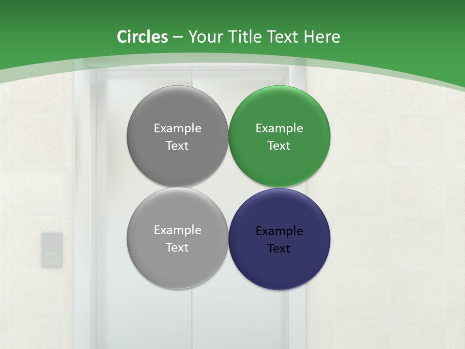 Lobby Metal Lift PowerPoint Template