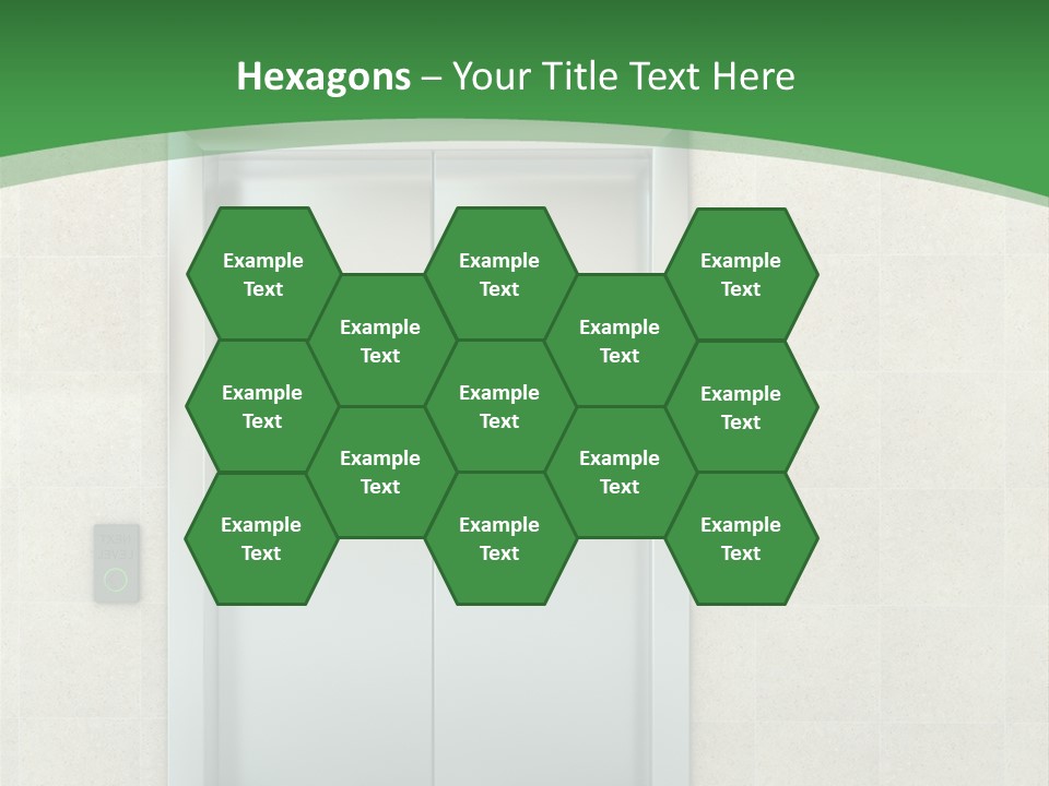 Lobby Metal Lift PowerPoint Template
