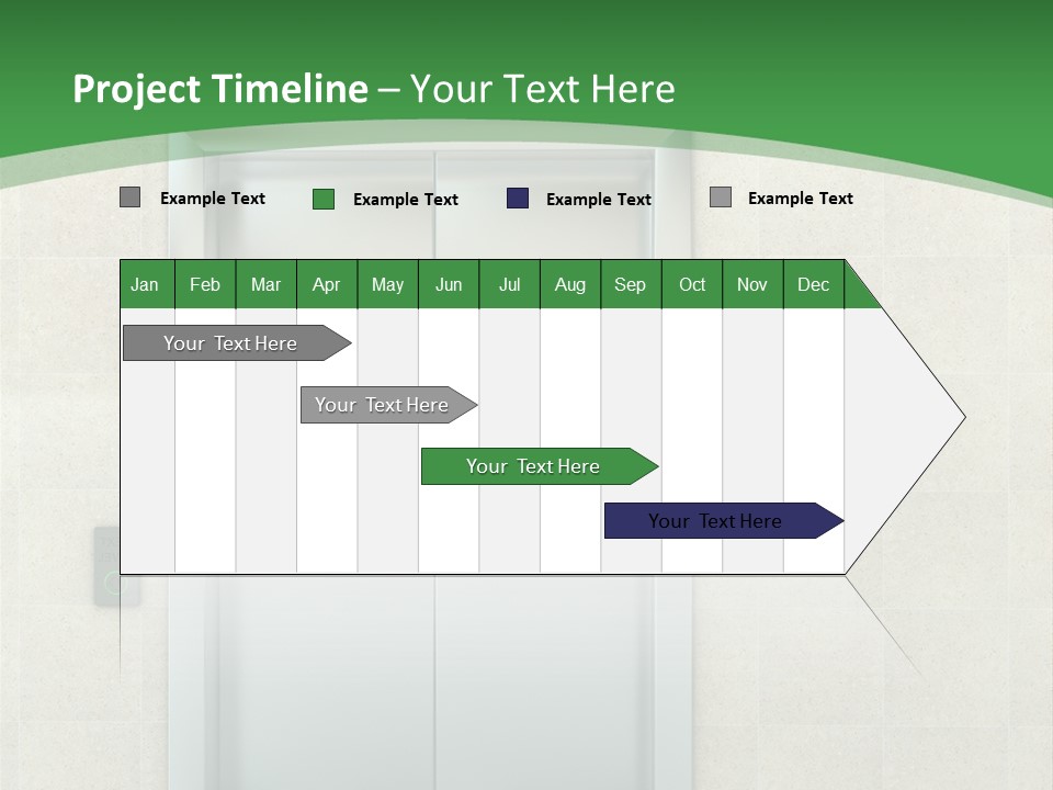 Lobby Metal Lift PowerPoint Template