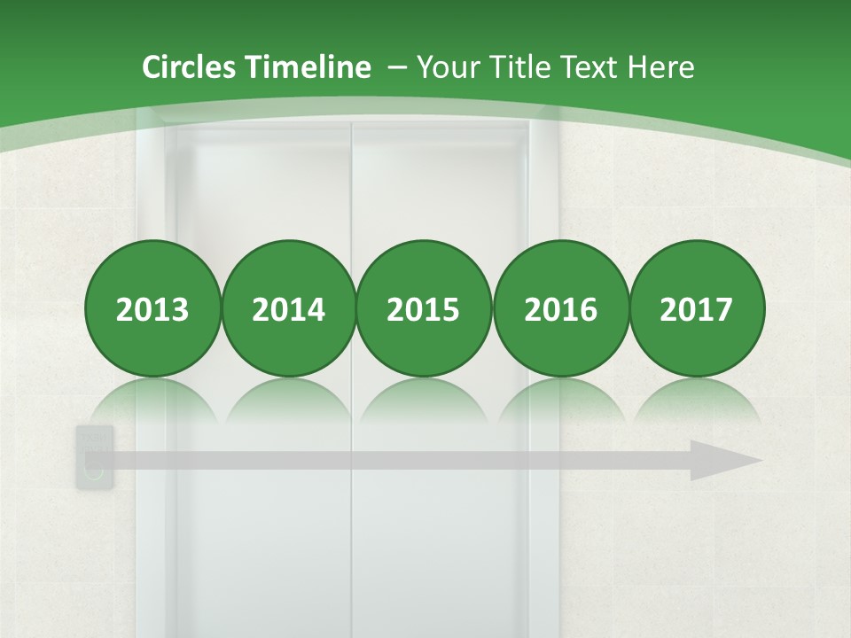 Lobby Metal Lift PowerPoint Template