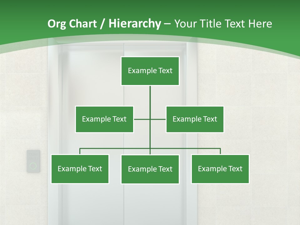 Lobby Metal Lift PowerPoint Template