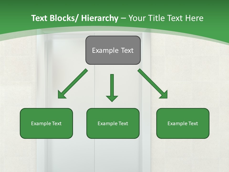 Lobby Metal Lift PowerPoint Template
