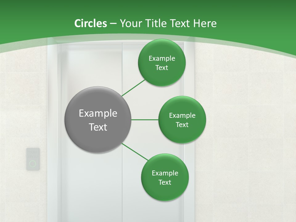 Lobby Metal Lift PowerPoint Template