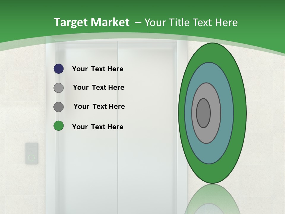 Lobby Metal Lift PowerPoint Template