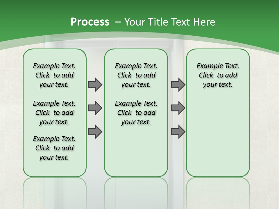 Lobby Metal Lift PowerPoint Template