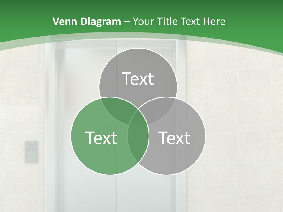 Lobby Metal Lift PowerPoint Template