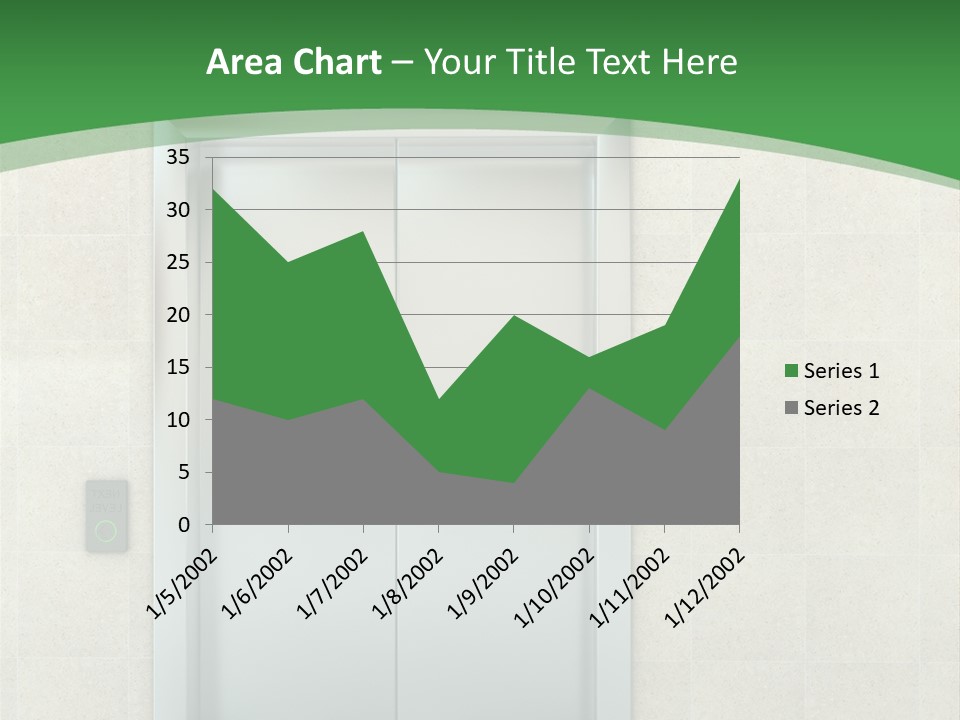 Lobby Metal Lift PowerPoint Template