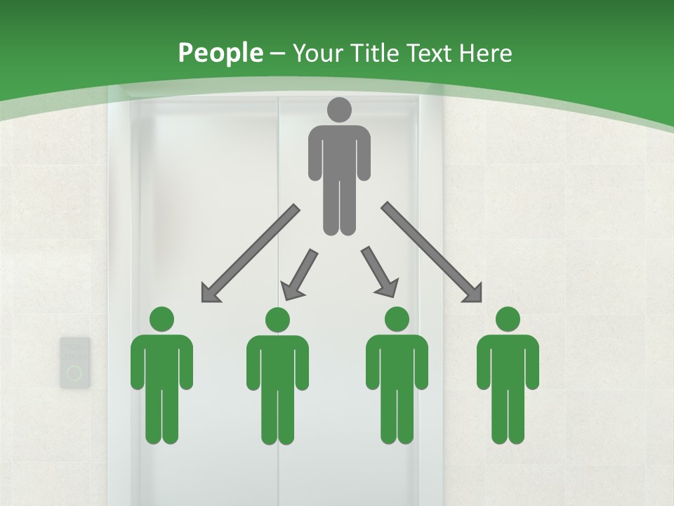 Lobby Metal Lift PowerPoint Template