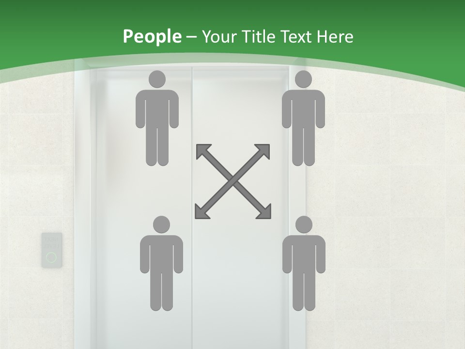 Lobby Metal Lift PowerPoint Template