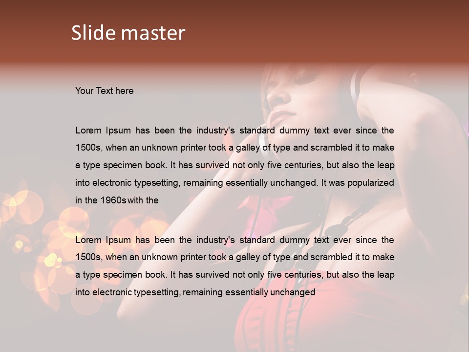 Club Beauty Enjoyment PowerPoint Template