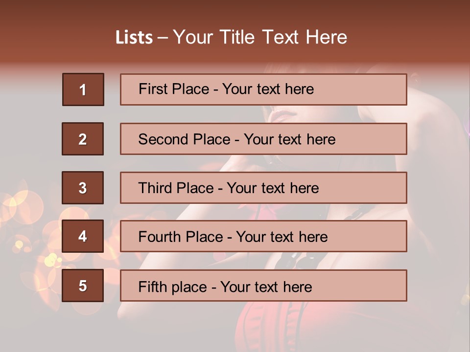 Club Beauty Enjoyment PowerPoint Template