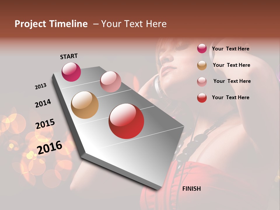 Club Beauty Enjoyment PowerPoint Template