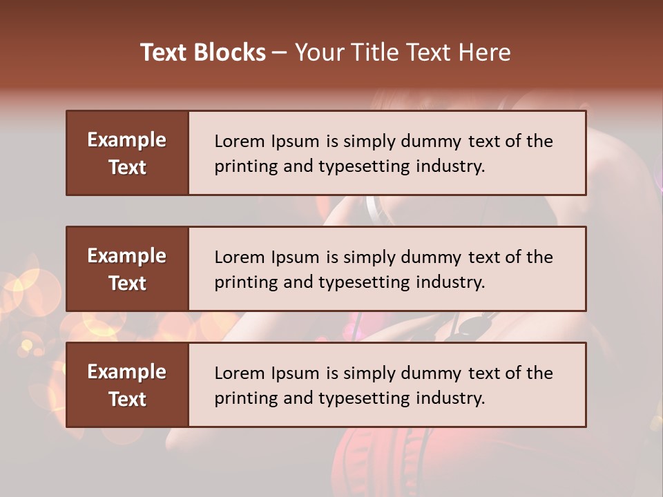 Club Beauty Enjoyment PowerPoint Template