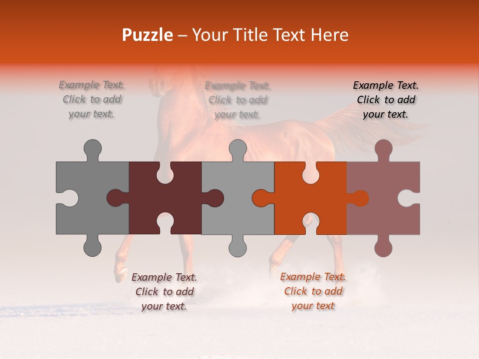 Arab Equestrian Horse PowerPoint Template