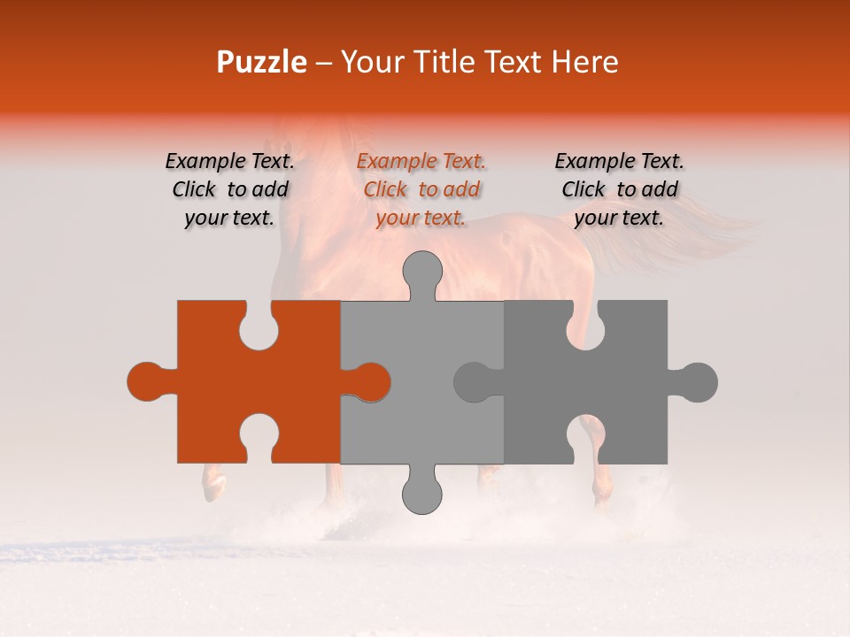 Arab Equestrian Horse PowerPoint Template