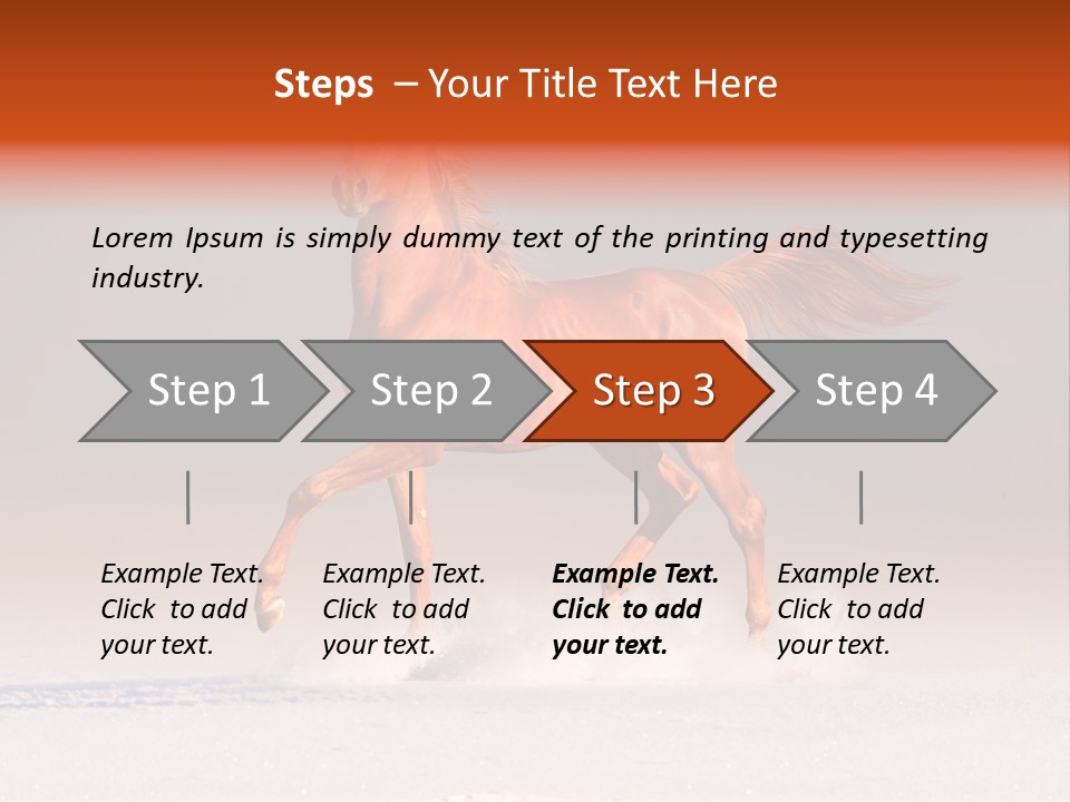 Arab Equestrian Horse PowerPoint Template