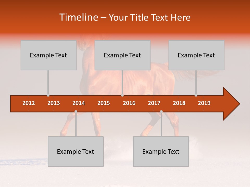 Arab Equestrian Horse PowerPoint Template