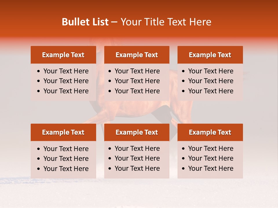 Arab Equestrian Horse PowerPoint Template