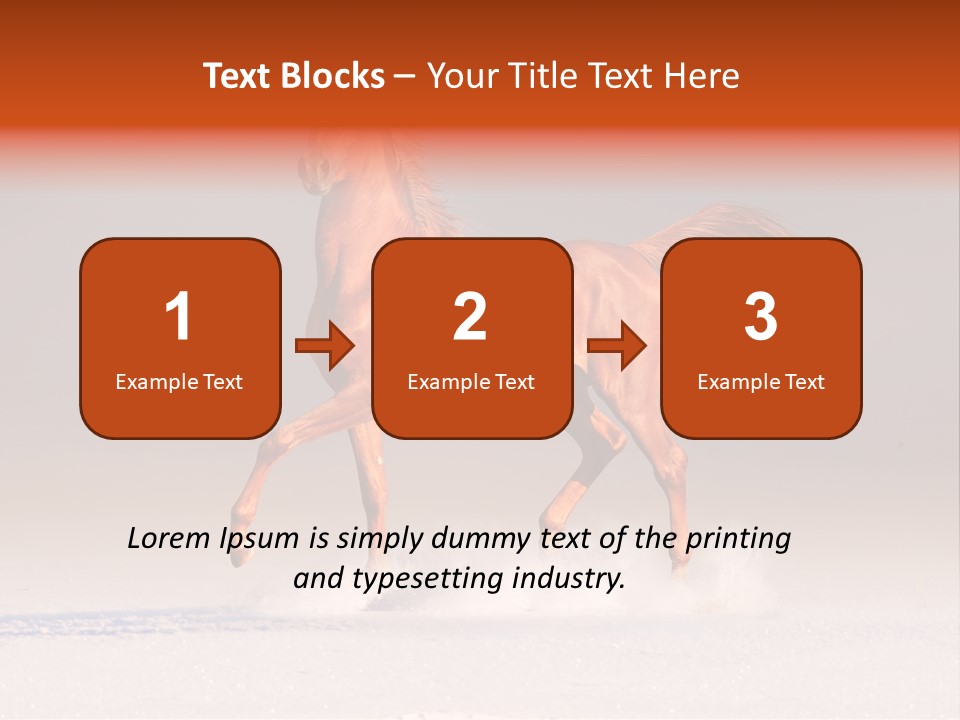 Arab Equestrian Horse PowerPoint Template