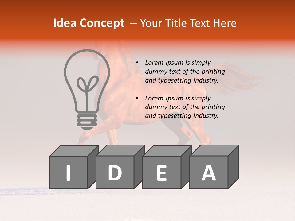 Arab Equestrian Horse PowerPoint Template