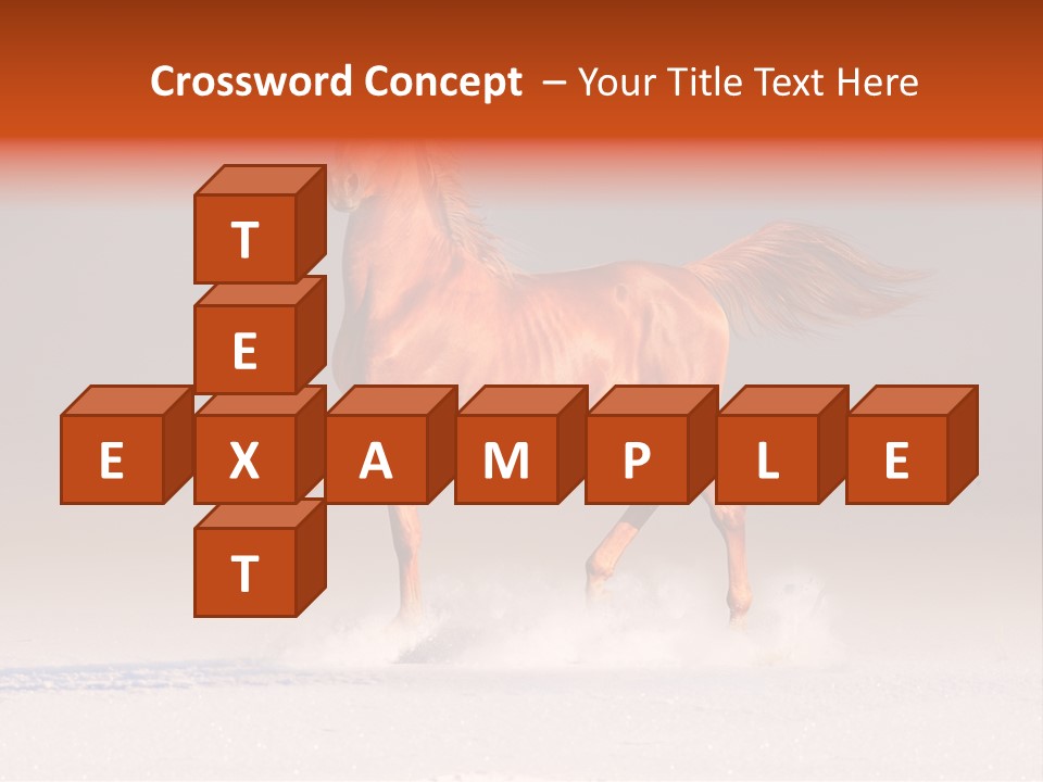 Arab Equestrian Horse PowerPoint Template