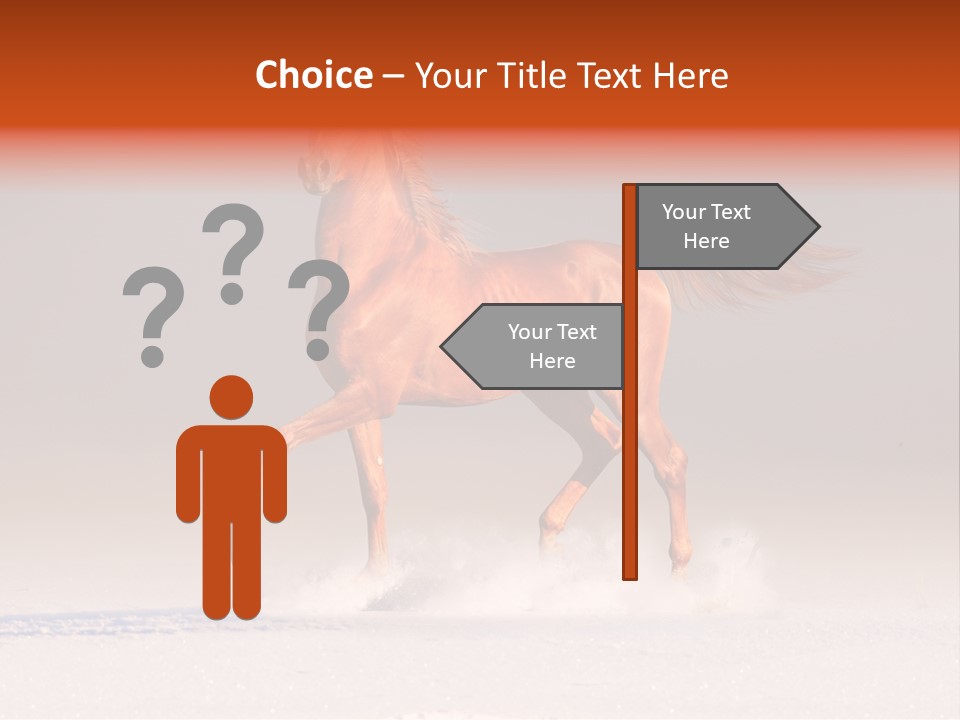 Arab Equestrian Horse PowerPoint Template