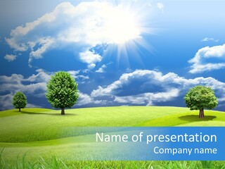 Lawn Weather Bright PowerPoint Template