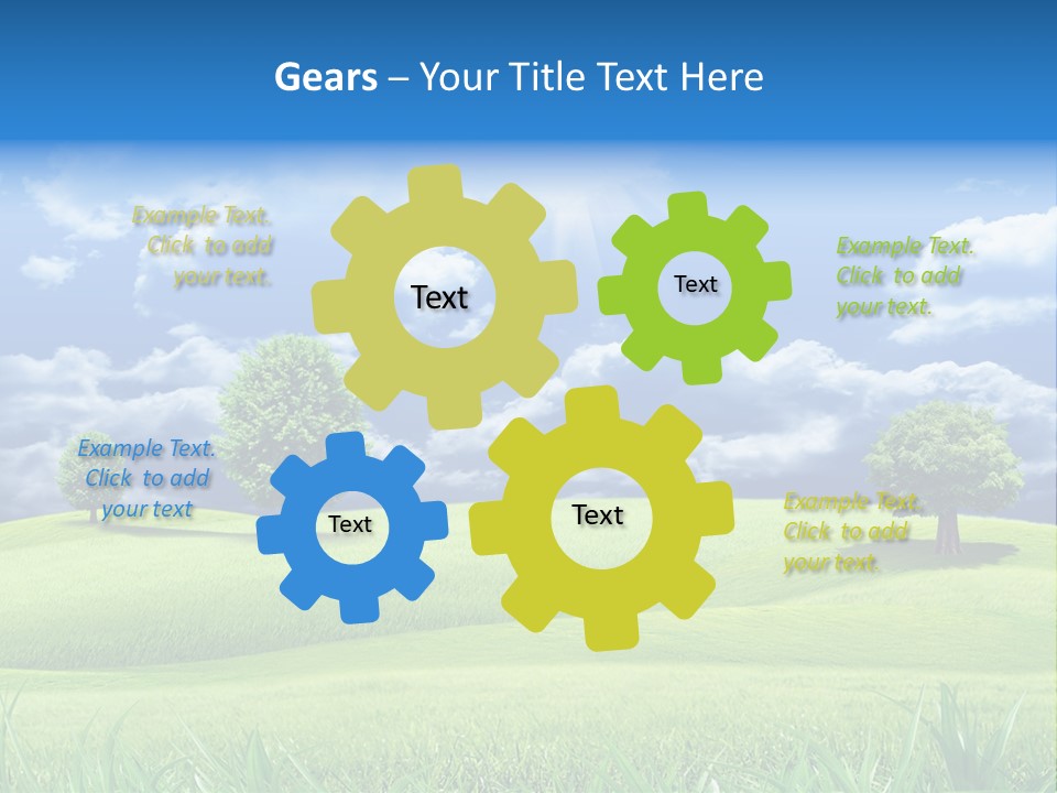 Lawn Weather Bright PowerPoint Template