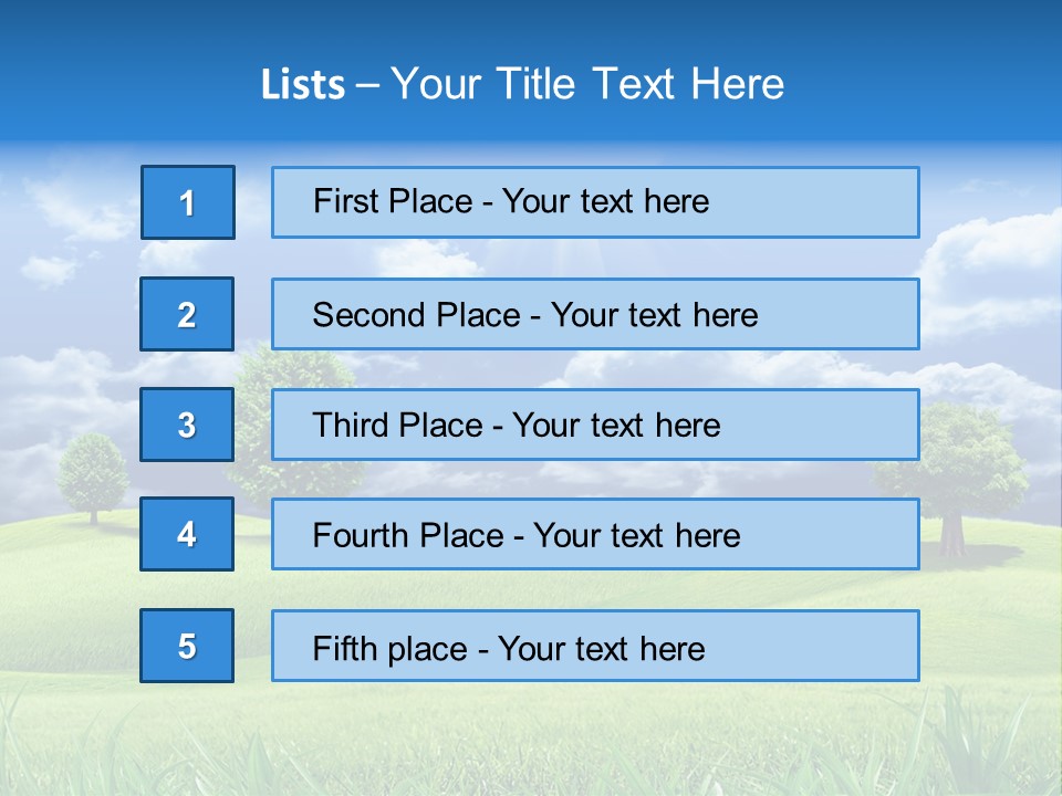 Lawn Weather Bright PowerPoint Template