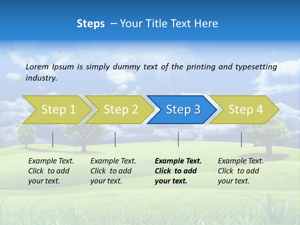 Lawn Weather Bright PowerPoint Template