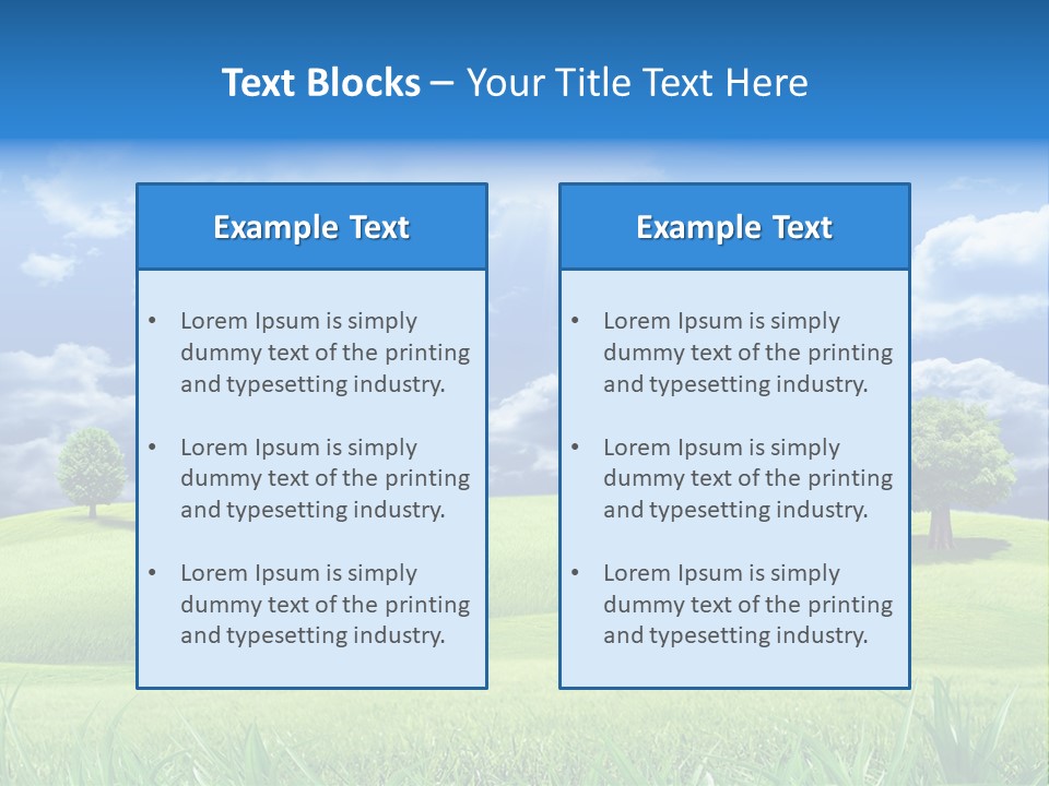 Lawn Weather Bright PowerPoint Template