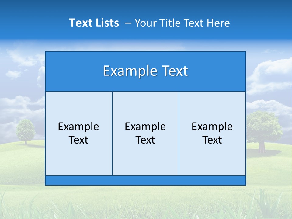 Lawn Weather Bright PowerPoint Template