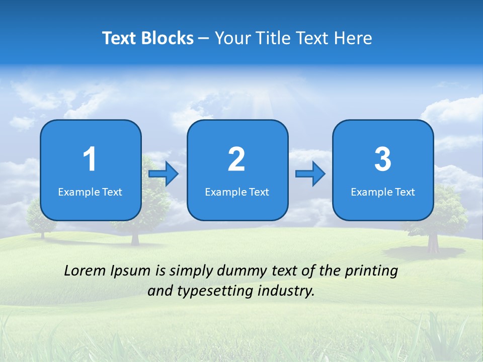 Lawn Weather Bright PowerPoint Template