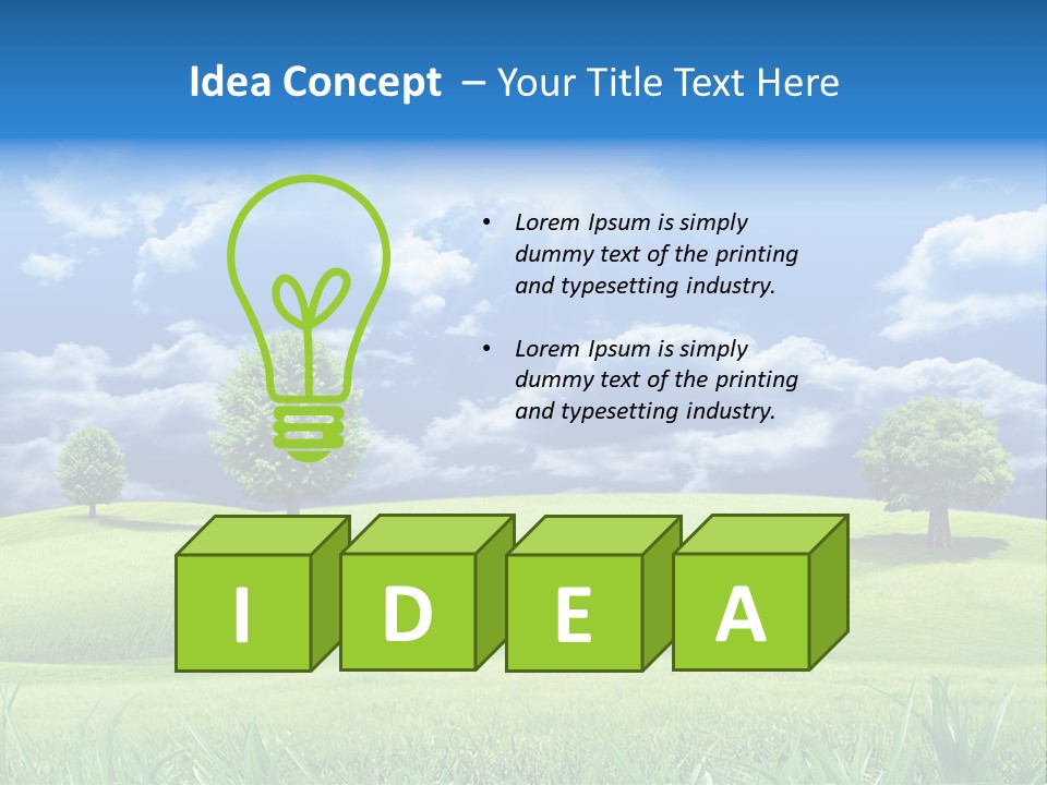 Lawn Weather Bright PowerPoint Template