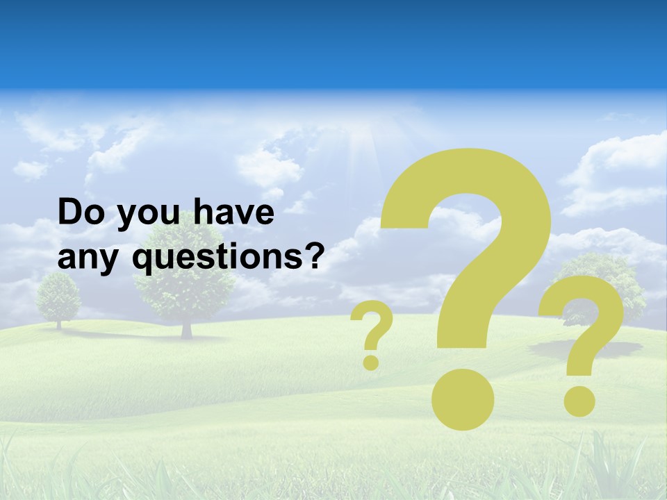 Lawn Weather Bright PowerPoint Template