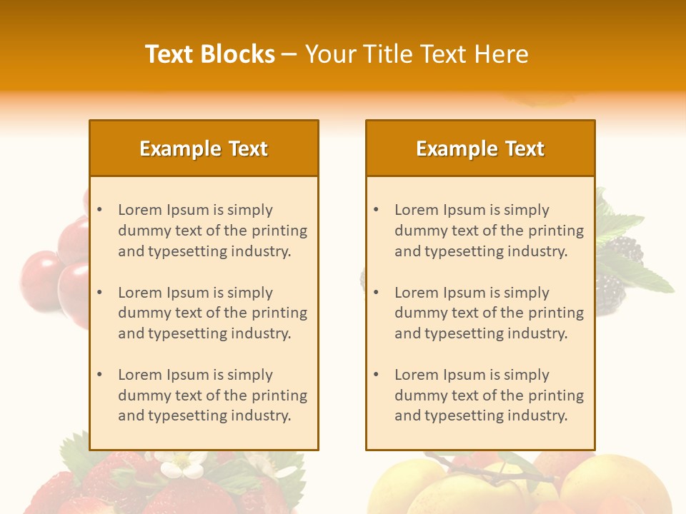 Raspberries White Isolated PowerPoint Template