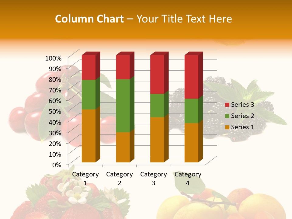 Raspberries White Isolated PowerPoint Template