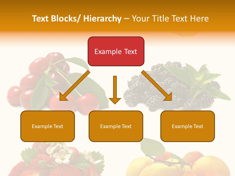 Raspberries White Isolated PowerPoint Template