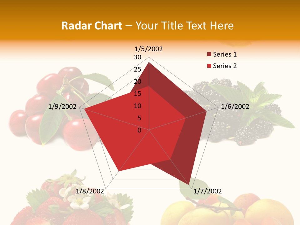 Raspberries White Isolated PowerPoint Template