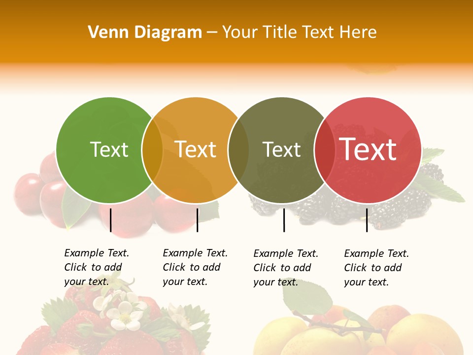 Raspberries White Isolated PowerPoint Template