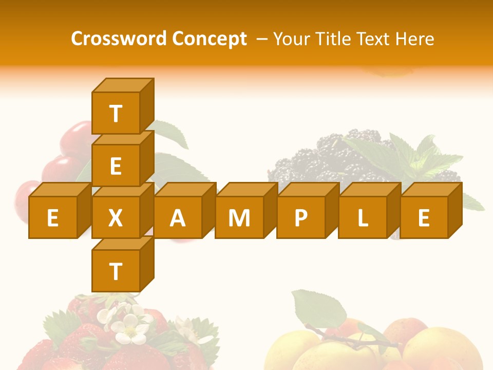 Raspberries White Isolated PowerPoint Template