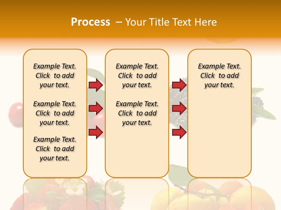 Raspberries White Isolated PowerPoint Template